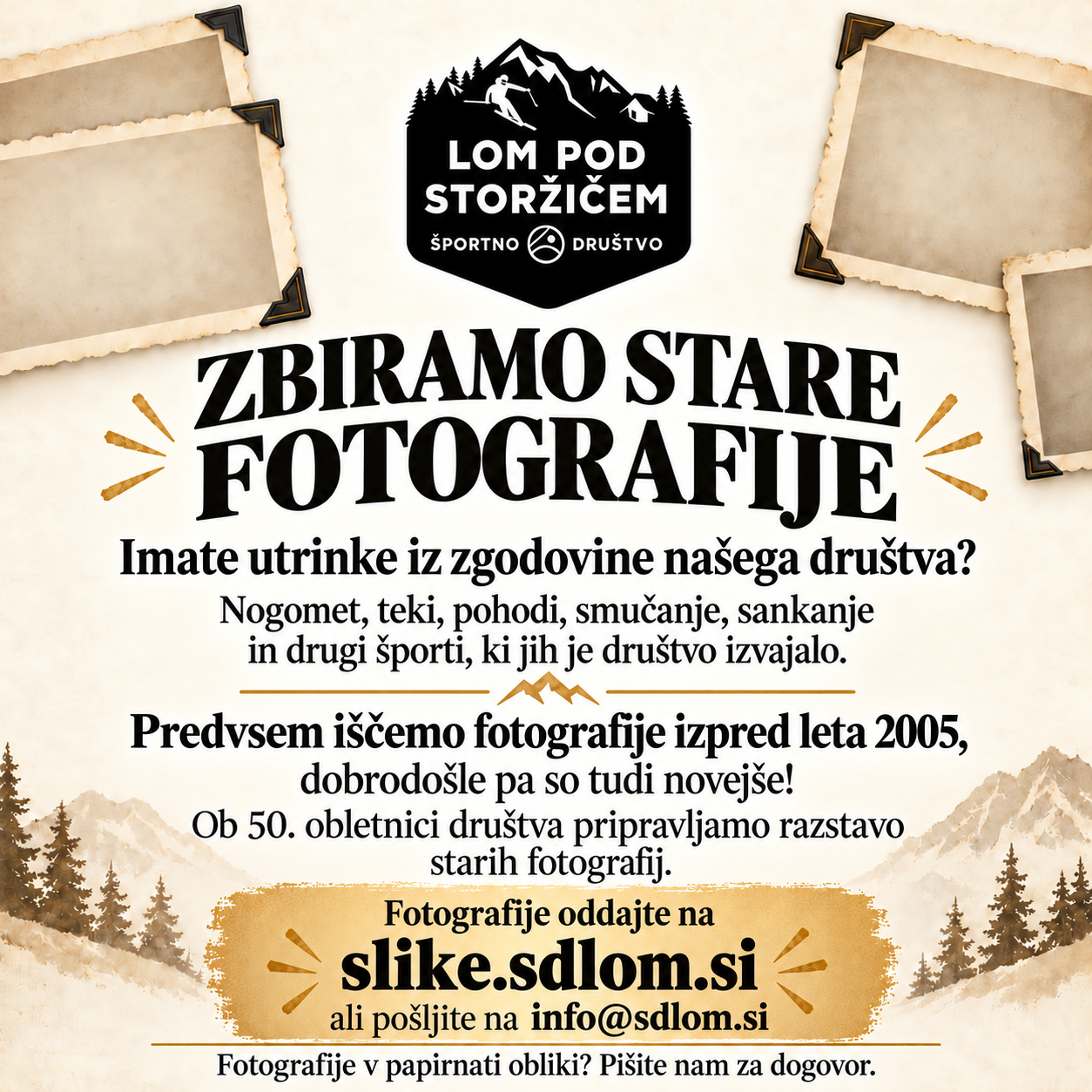 sdlom zbiranje slik